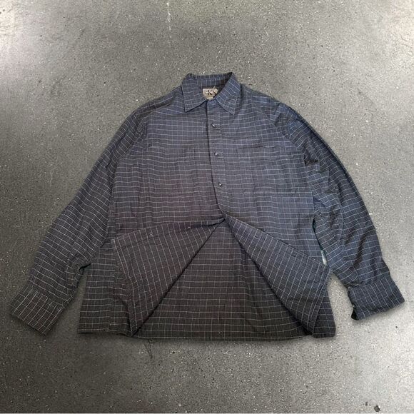 Calvin Klein Vintage Gray Long Sleeve Button Down Size M - Picture 1 of 7